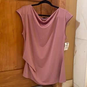 Alfani pink sleeveless top XL NWT